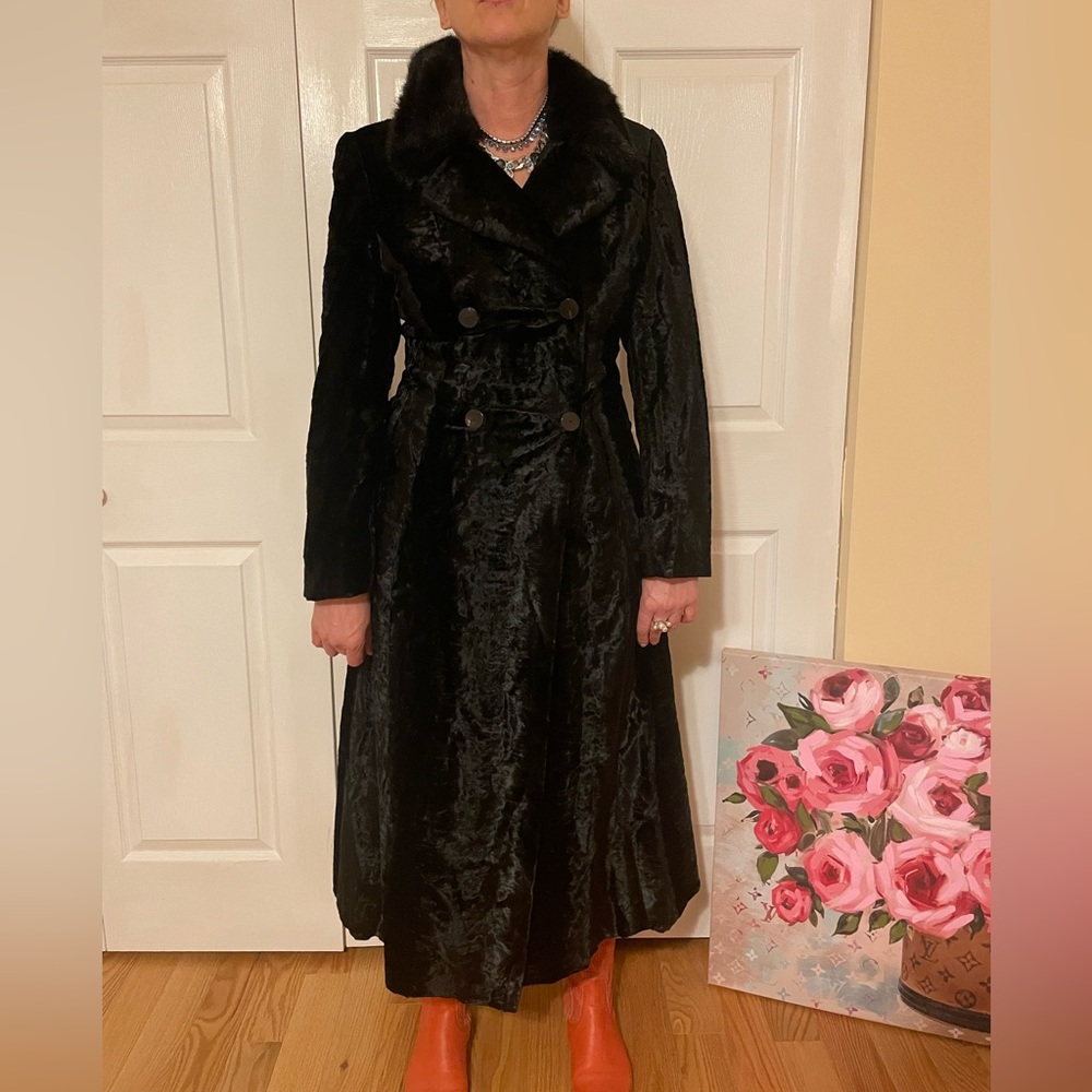 Russian Gil Bret Black Coat (Faux Fur)
